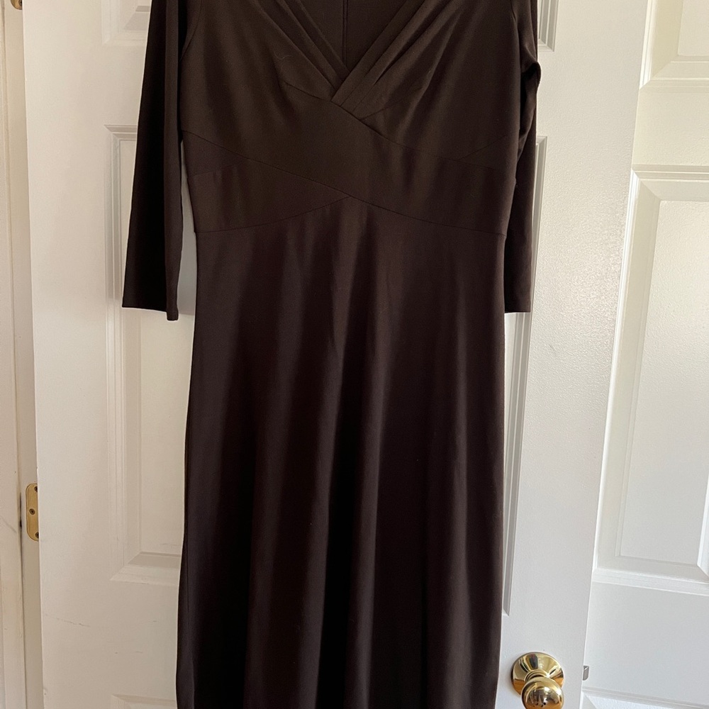 LOFT Elegant Black Women's Chocolate Dress size 10